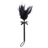 Black Feather Paddle for Couples | BDSM Sensory Teasing Toy